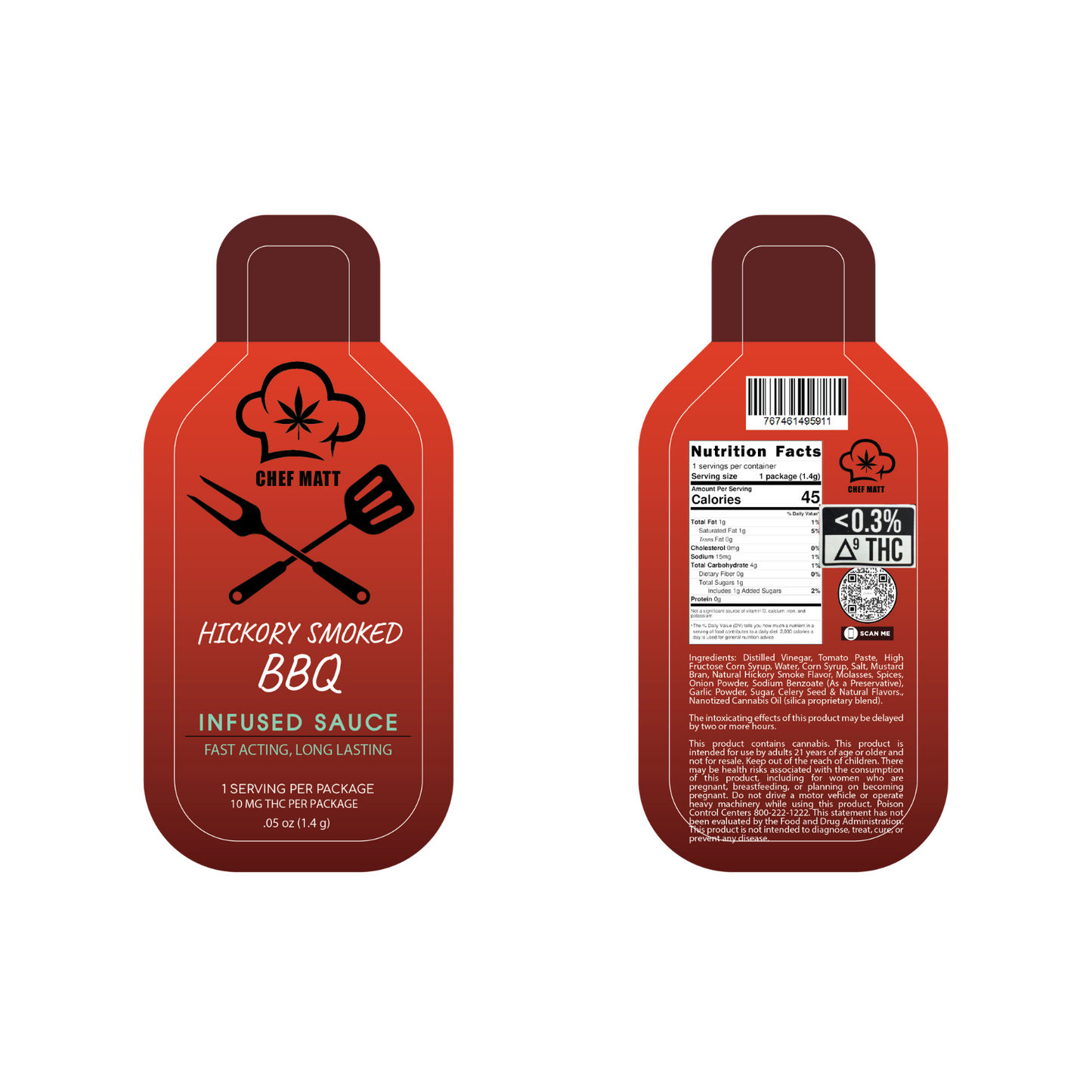Cannabis Infused Hickory Smoked BBQ Sauce Bundle