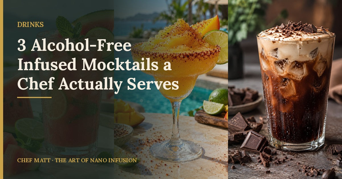 3 Alcohol-Free Infused Mocktails a Chef Actually Serves (Plus One Full Recipe)