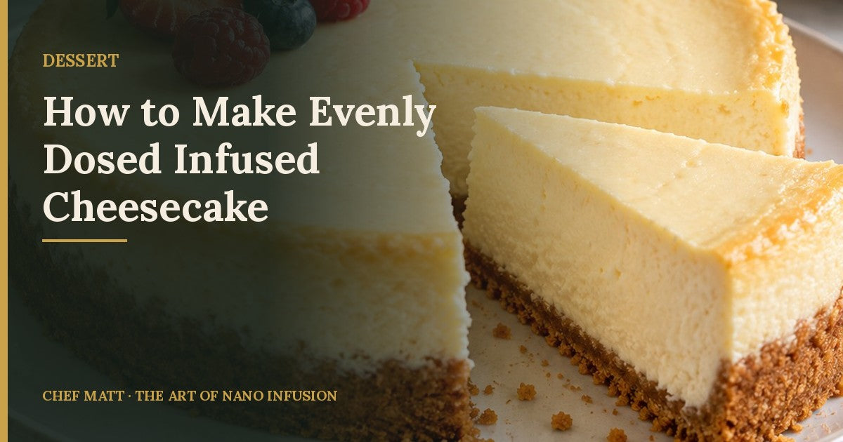 How to Make Infused Cheesecake That's Dosed Evenly in Every Slice