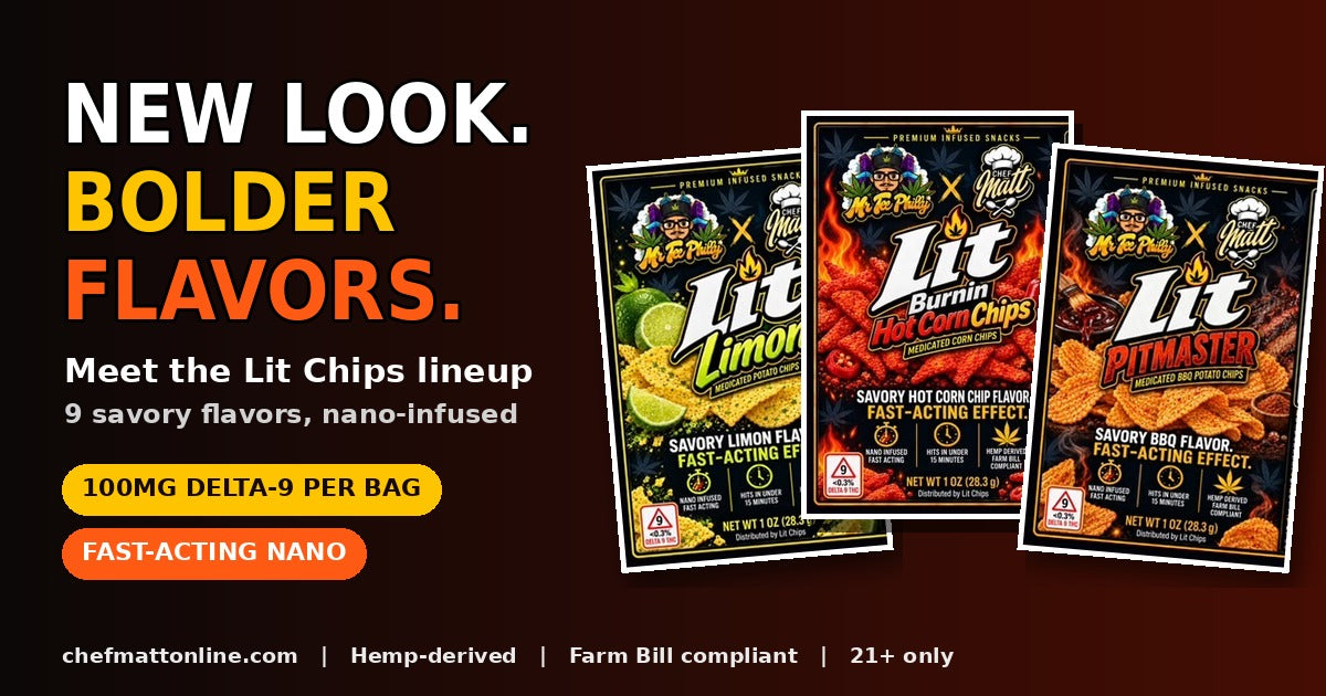 New Look, Bolder Flavors: Meet the Lit Chips Delta-9 THC Snack Lineup