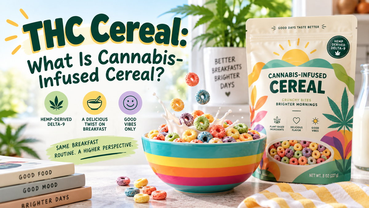 Cannabis-infused THC cereal featuring Chef Matt cereal snacks