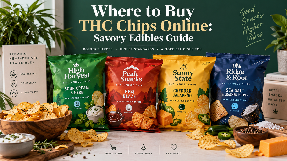 THC chips online featuring chef-crafted savory infused snacks