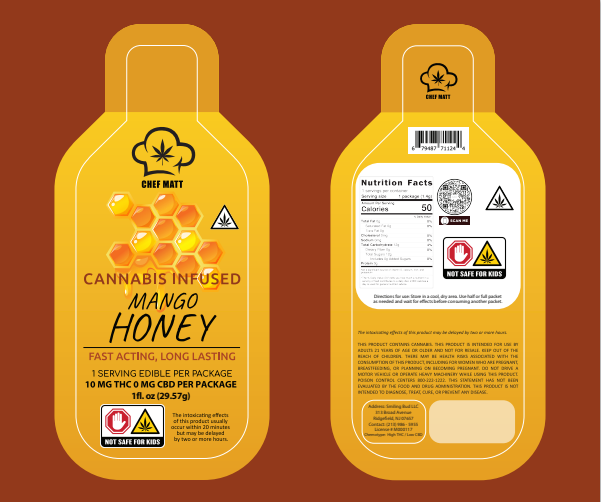 Chef Matt Store Cannabis Infused Mango Honey Bundle | THC honey edibles | gourmet cannabis honey | infused sweet treats | cannabis mango honey