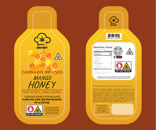 Cannabis Infused Mango Honey Sweet THC Edible