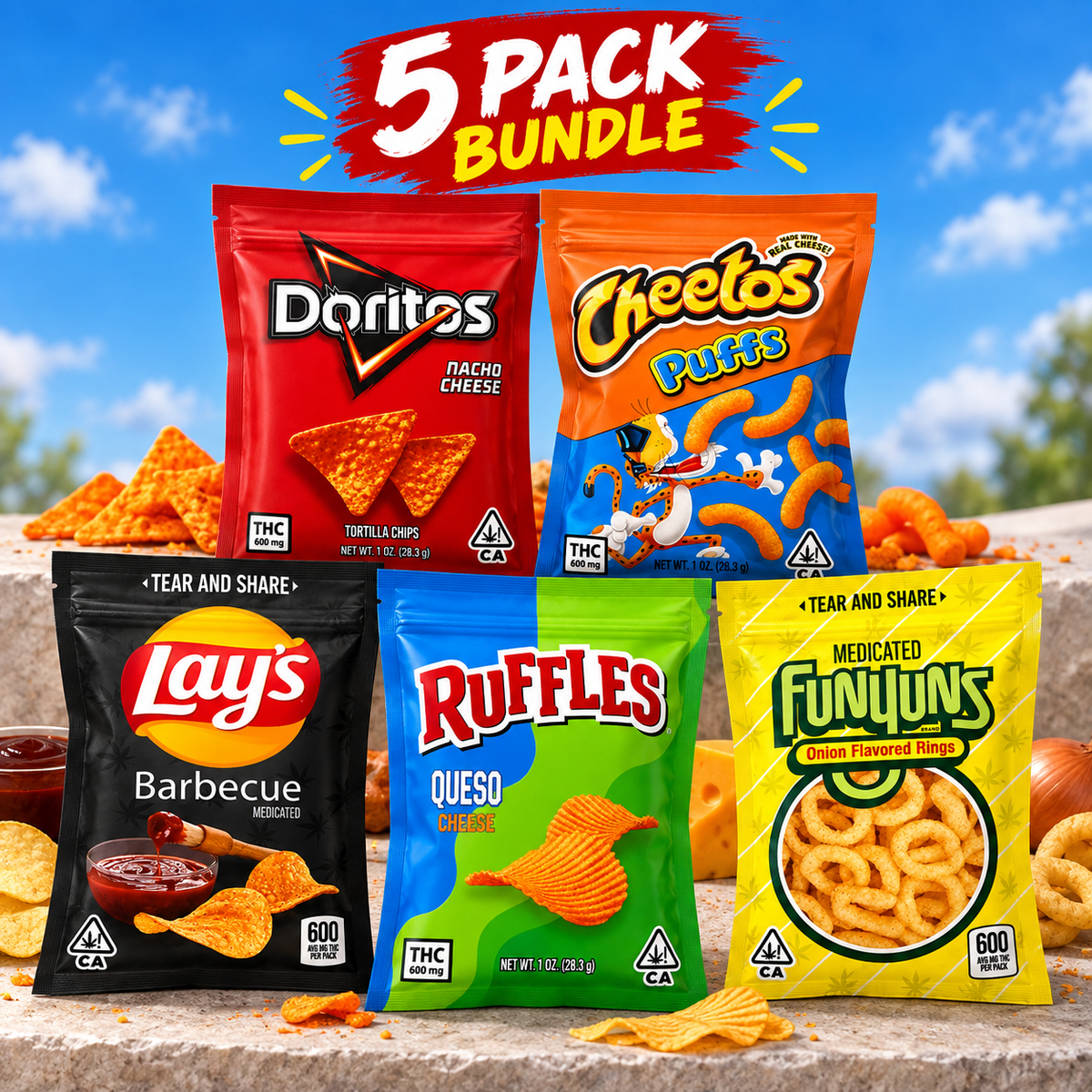 Chef Matt’s Infused Potato Chips 5 Pack Bundle