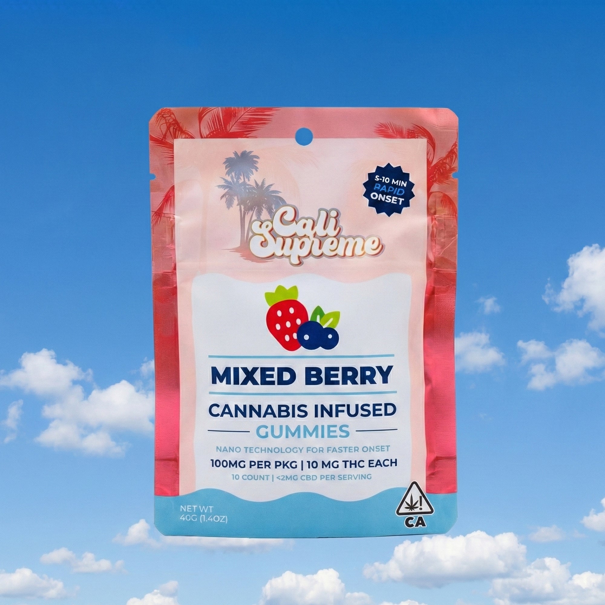 Mixed Berry Cannabis-Infused Gummies – Fast Onset THC Candy