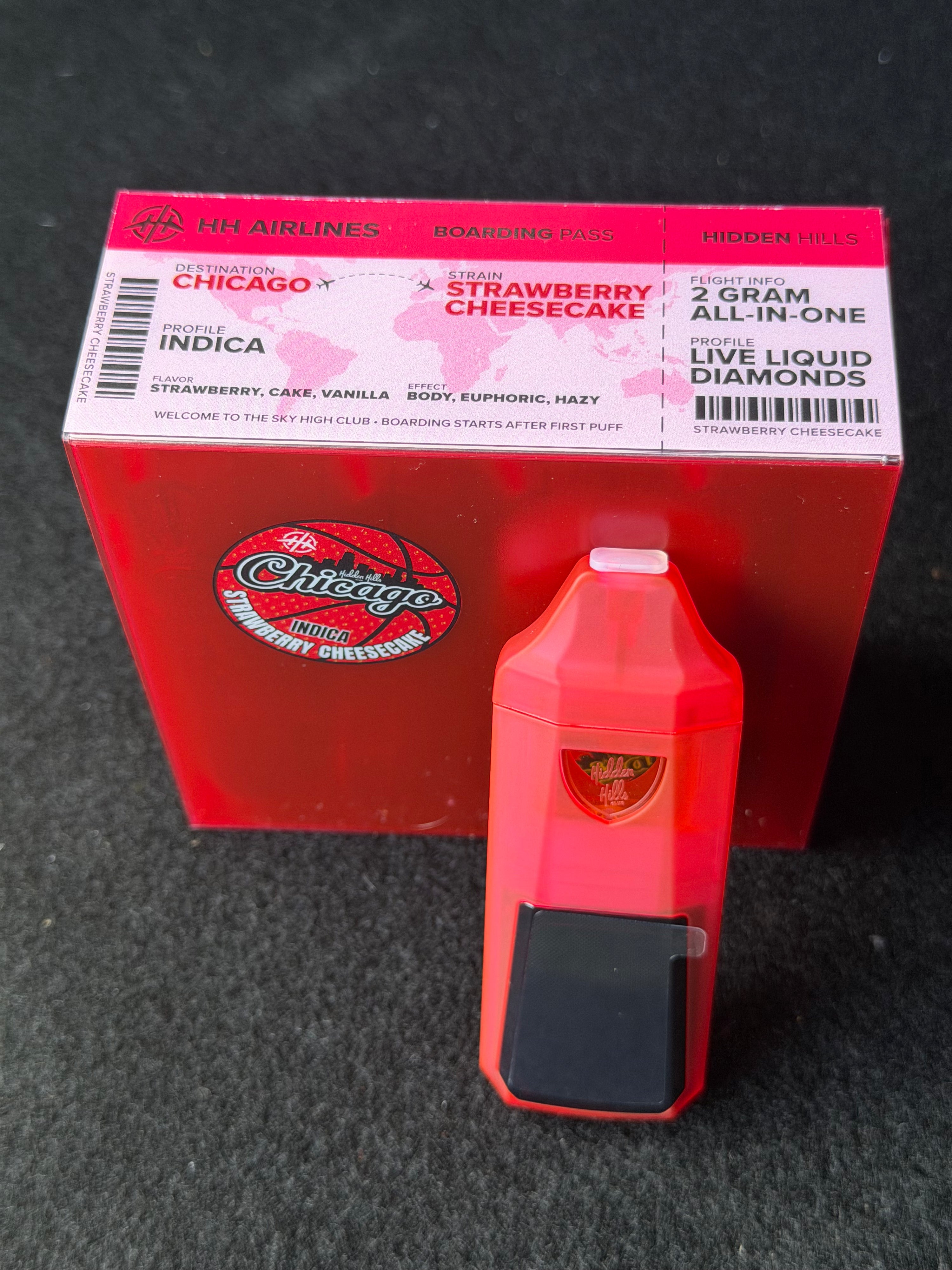 Strawberry Cheesecake Indica Vape Pen | 2 Gram All-In-One