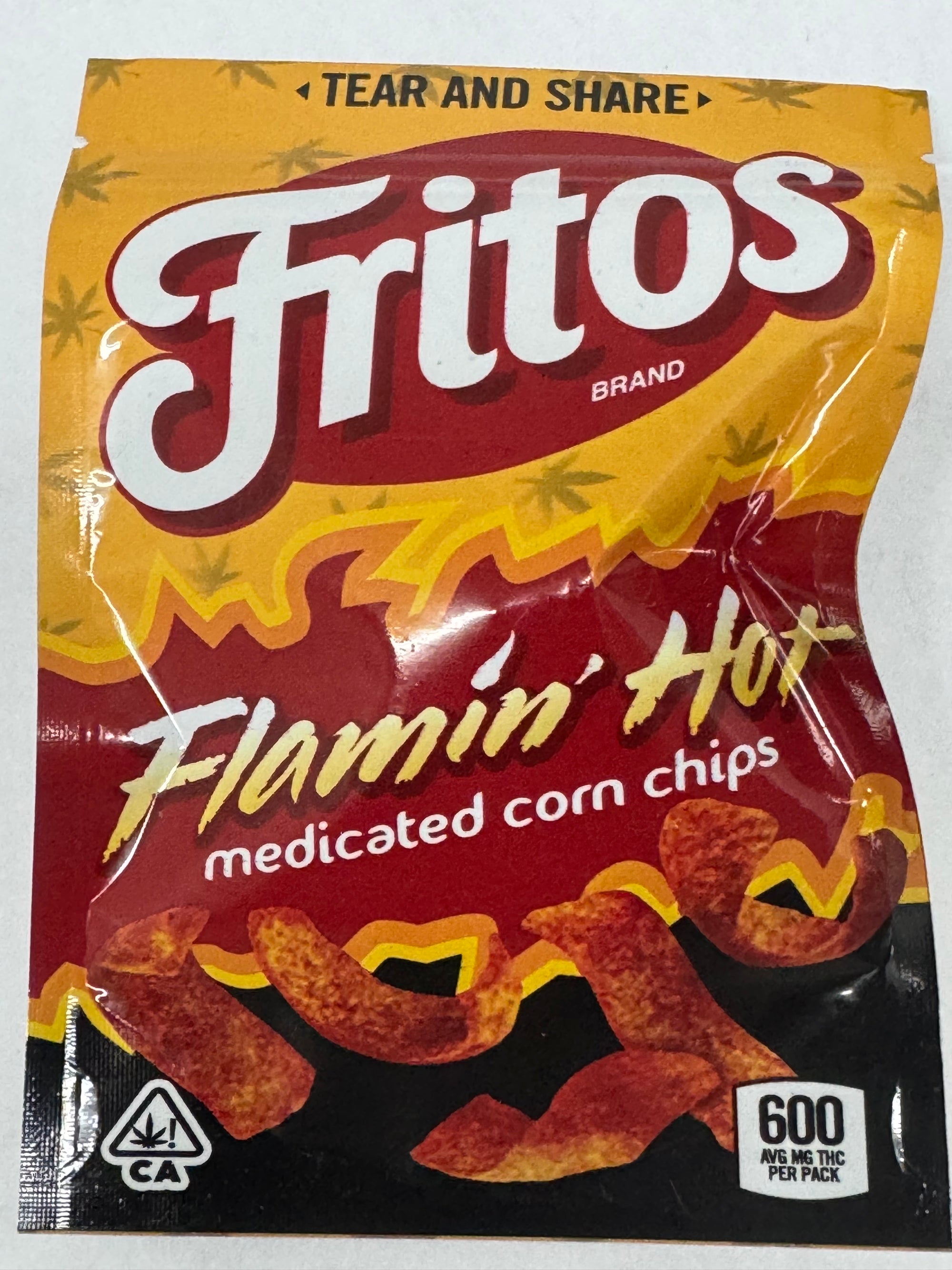 Chef Matt Cannabis Infused Flamin’ Hot Fritos Chips product image showing Flamin’ Hot Fritos for adult customers