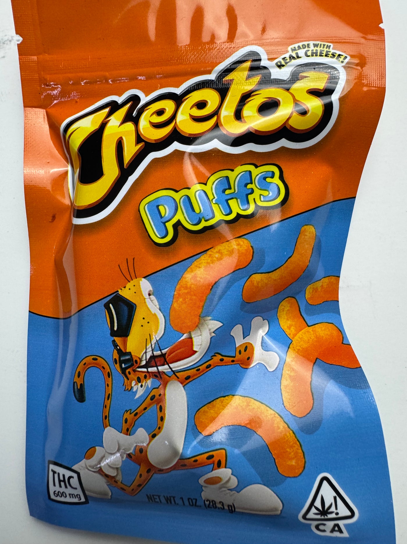Cannabis infused Cheese Puffs - Fast-Acting Nano THC Edible | Ganja Eats Shop