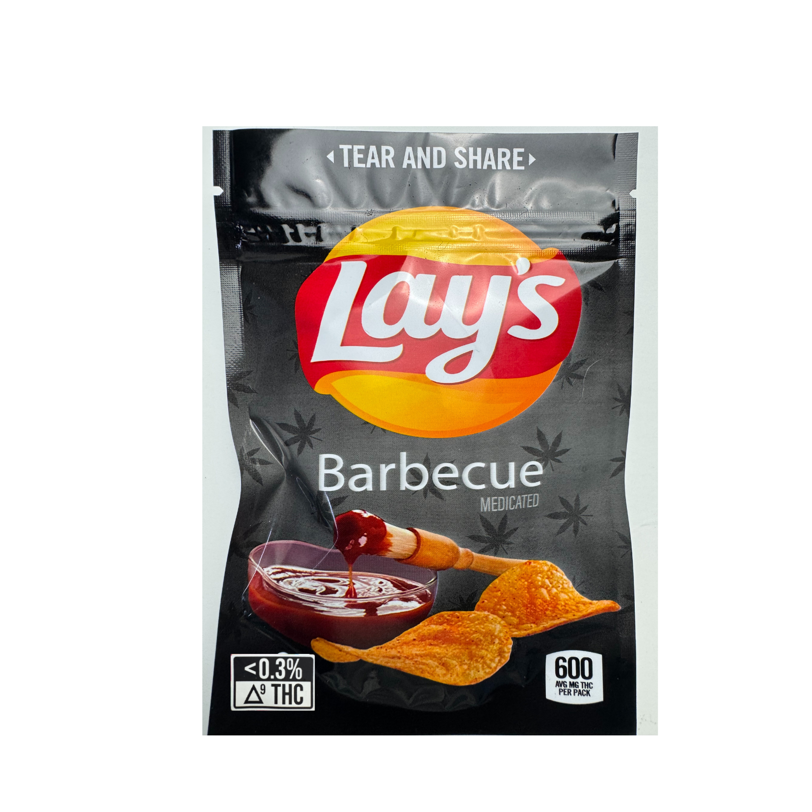 Chef Matt Store Cannabis Infused BBQ Lays | THC potato chips | gourmet cannabis snacks