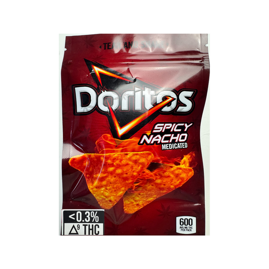 Chef Matt Store Cannabis Infused Spicy Nacho Doritos | THC nacho chips | gourmet cannabis snacks