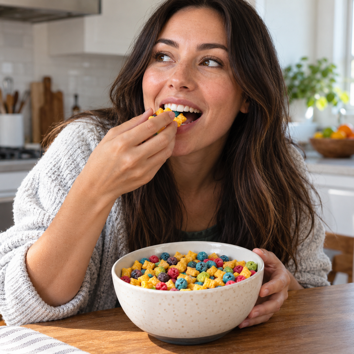 Lit Berry Blast hemp-derived THC cereal, back of package