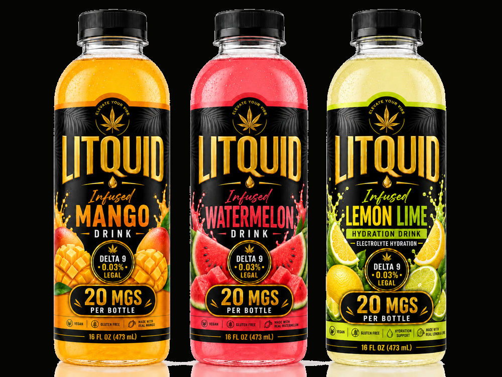 LITQUID 6 Pack Crafted Drink Bundle | Premium Beverages on black background