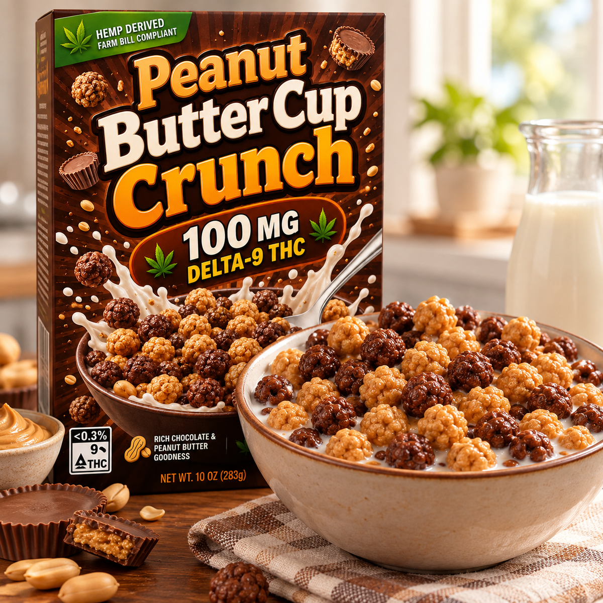 Peanut Butter Cup Crunch Delta 9 cereal, alternate view